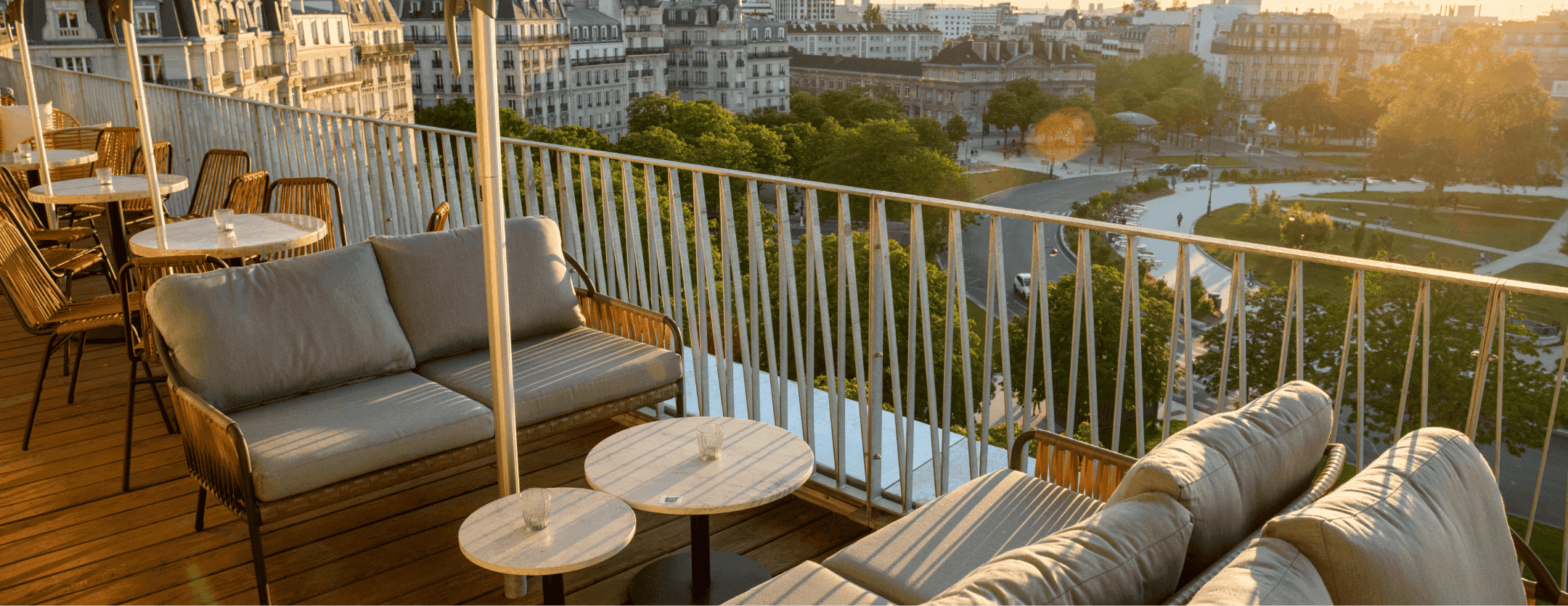 Rooftop vue sur paris nation