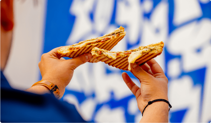 Toast au fromage fondant